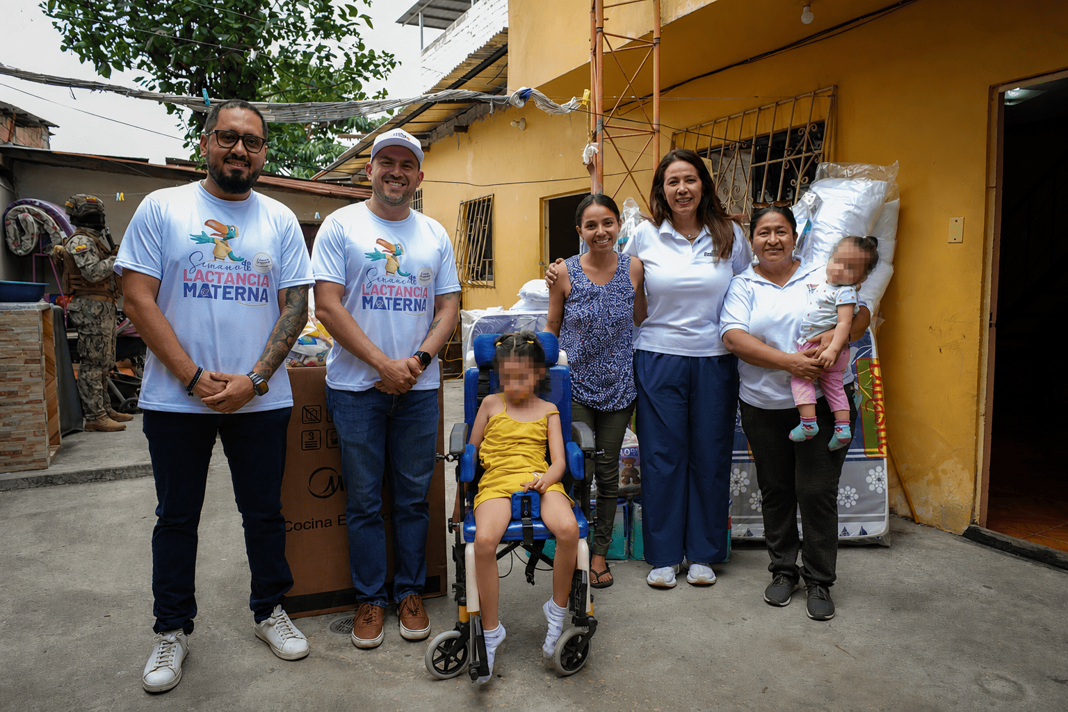 Gobierno Nacional entrega ayuda técnica, humanitaria y Bono Joaquín Gallegos Lara a familia en situación de vulnerabilidad