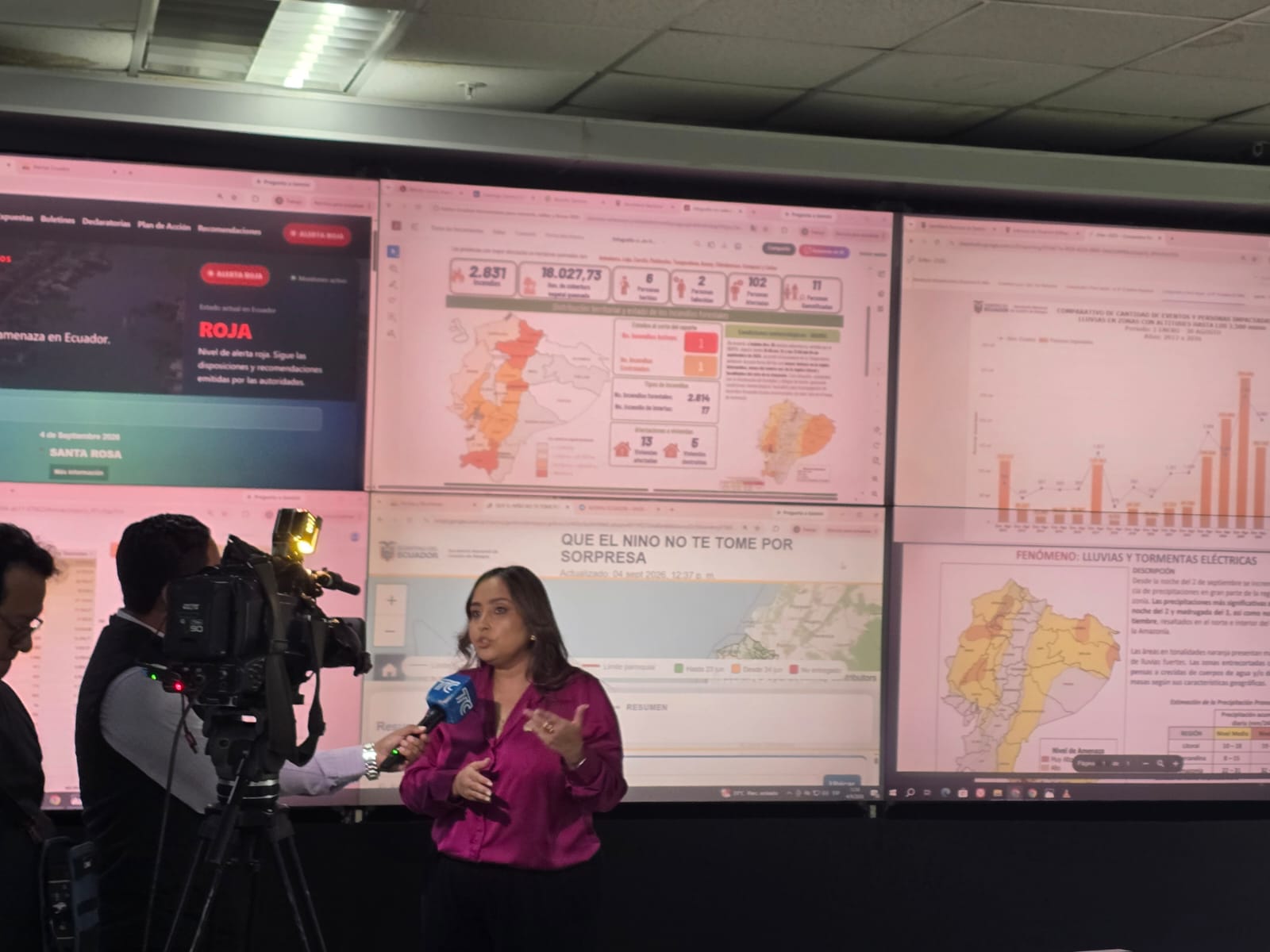 Alístate Ecuador: Gobierno Nacional presenta el visualizador para fortalecer la preparación ante Fenómeno