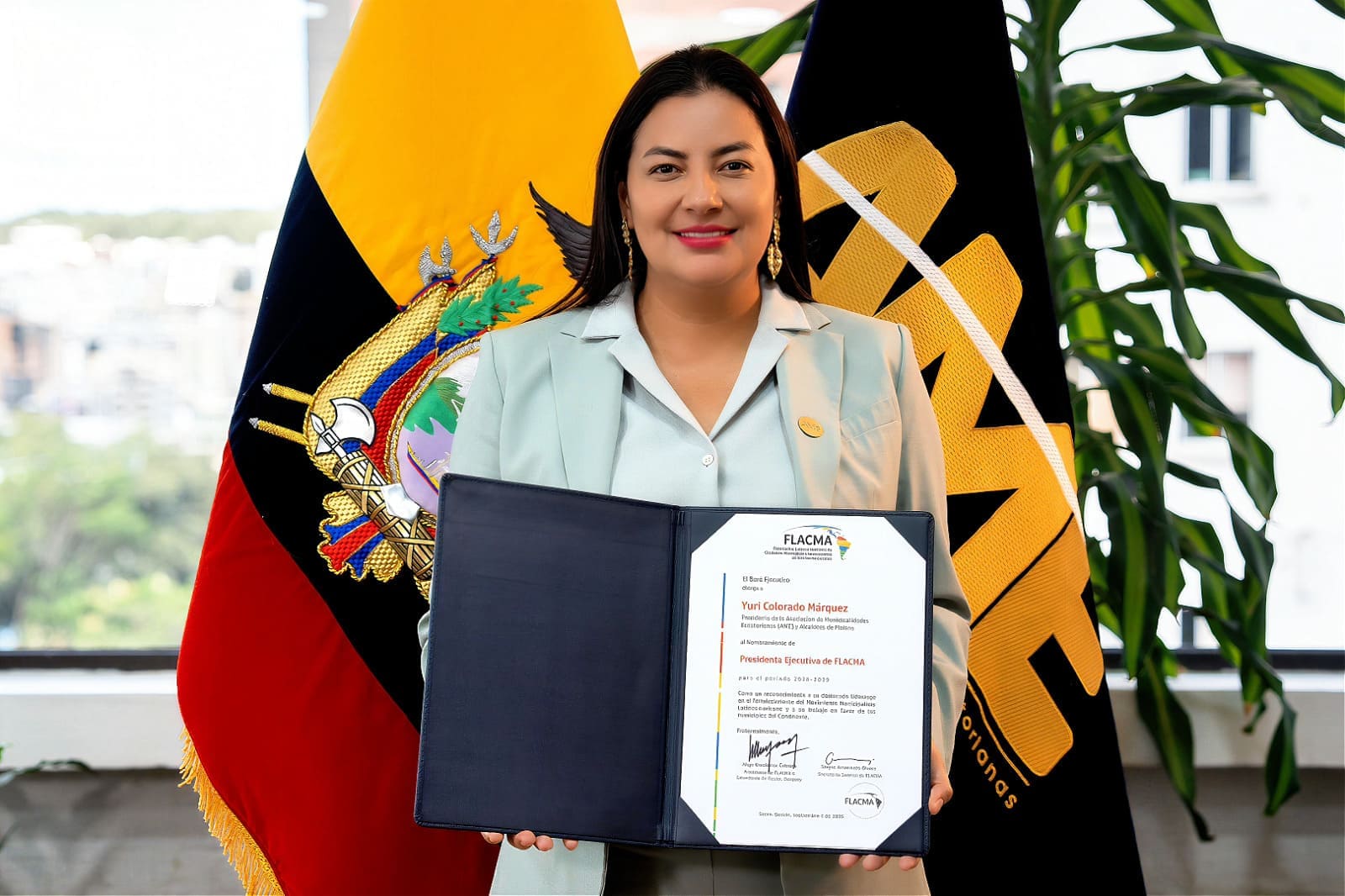 La presidenta de la AME asume la Presidencia Ejecutiva de FLACMA y fortalece la proyección internacional de los 222 municipios del Ecuador